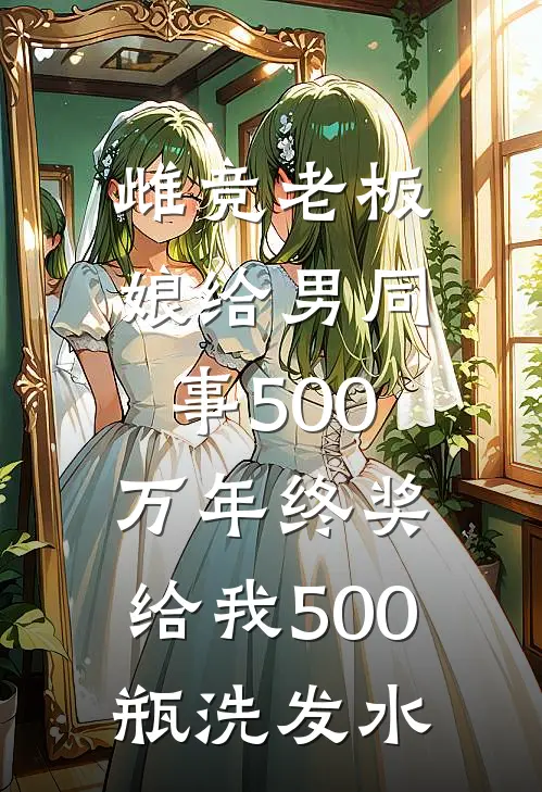 雌竞老板娘给男同事500万年终奖，给我500瓶洗发水